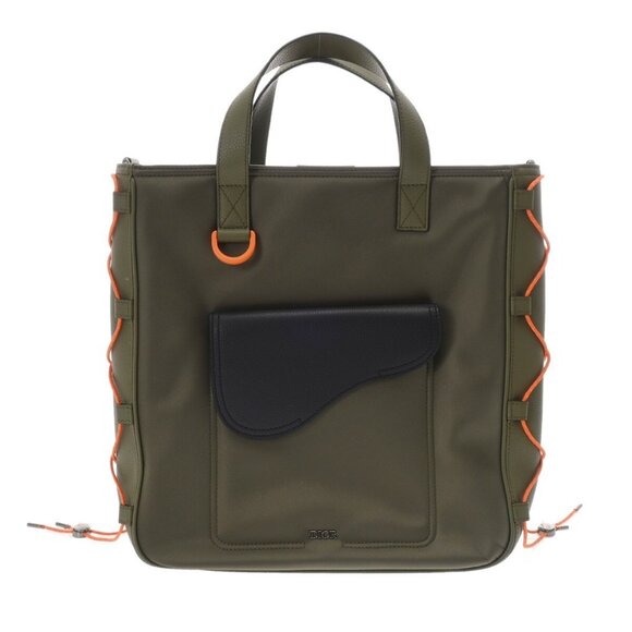 DIOR HOMME Saddle bag Sacai collaboration khaki 1ADSH198USF 800000137402000 - Picture 1 of 9